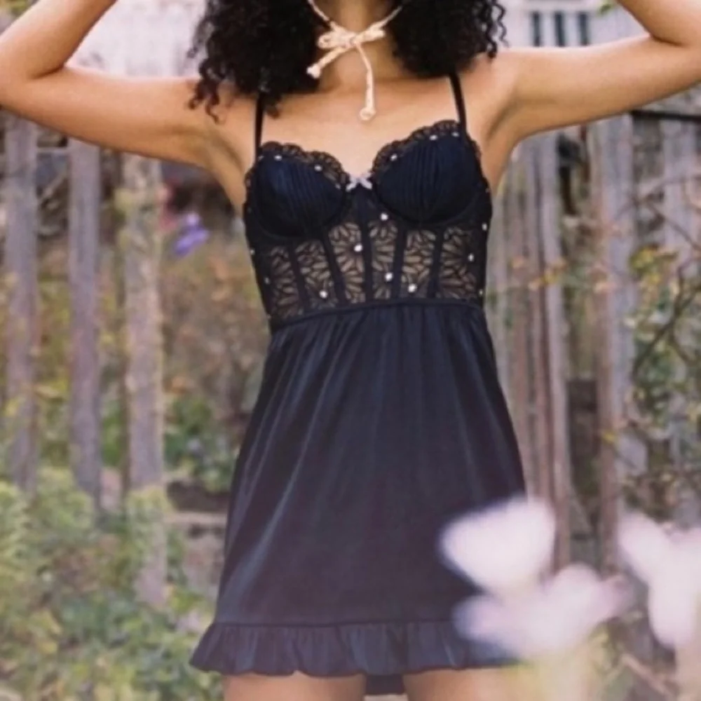 ❤️🍋NWT For Love & Lemons Lilou Embroidered Dress S - Picture 3 of 10